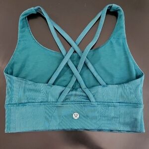 Energy Longline Ribbed Bra Storm Teal 6